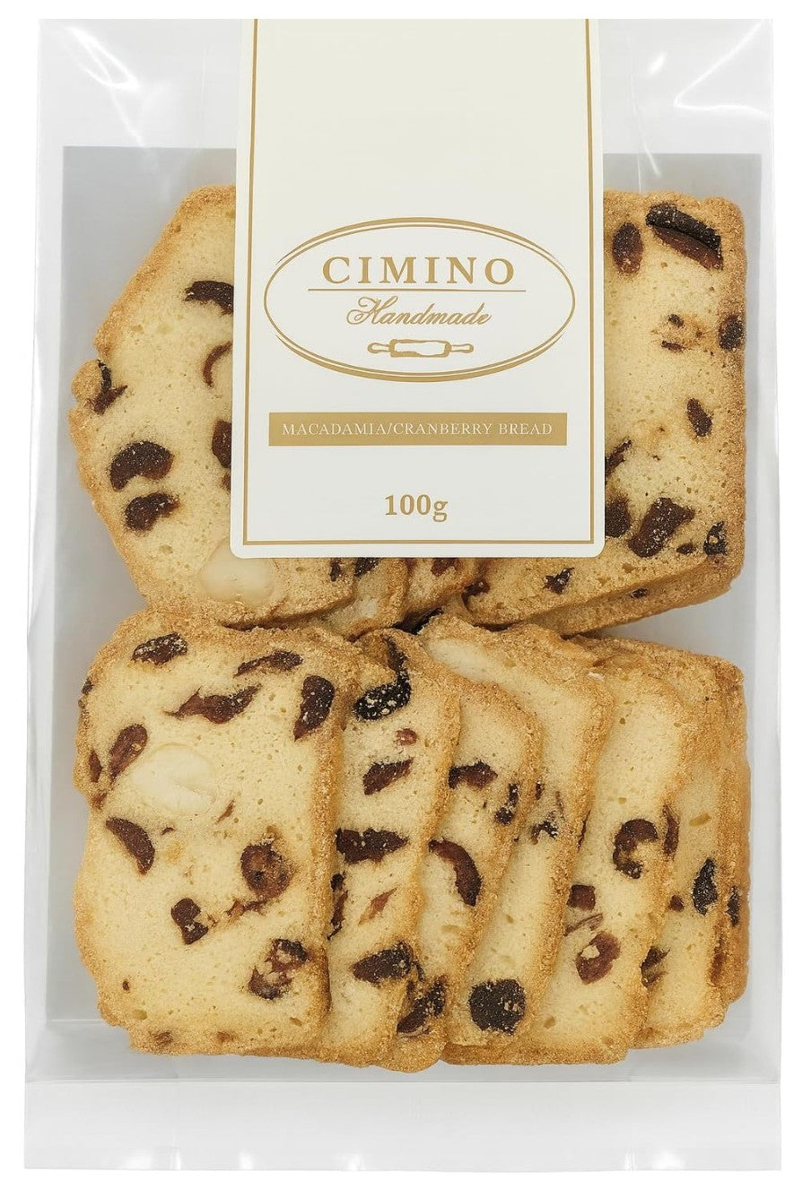 Macadamia/Cranberry Plain Bread 100g